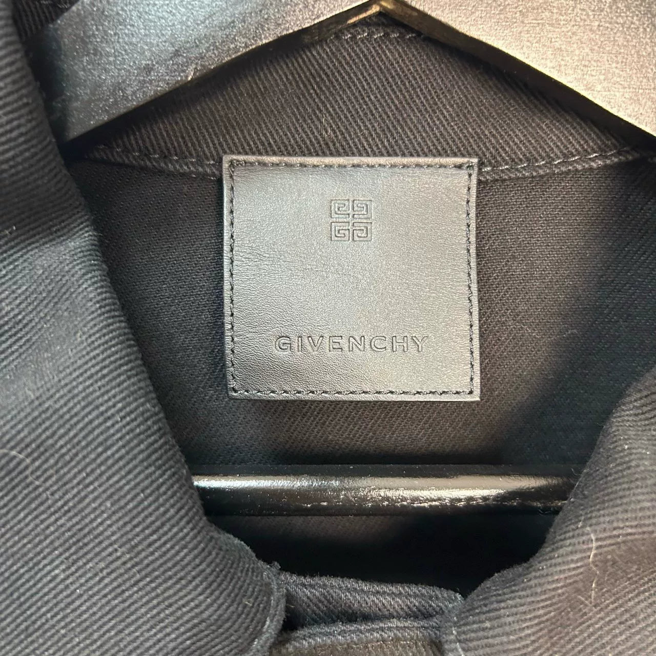 Givenchy Black Coat with Logo Design