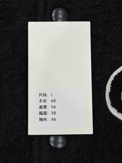 stussy wool embroidered bomber jacket size L