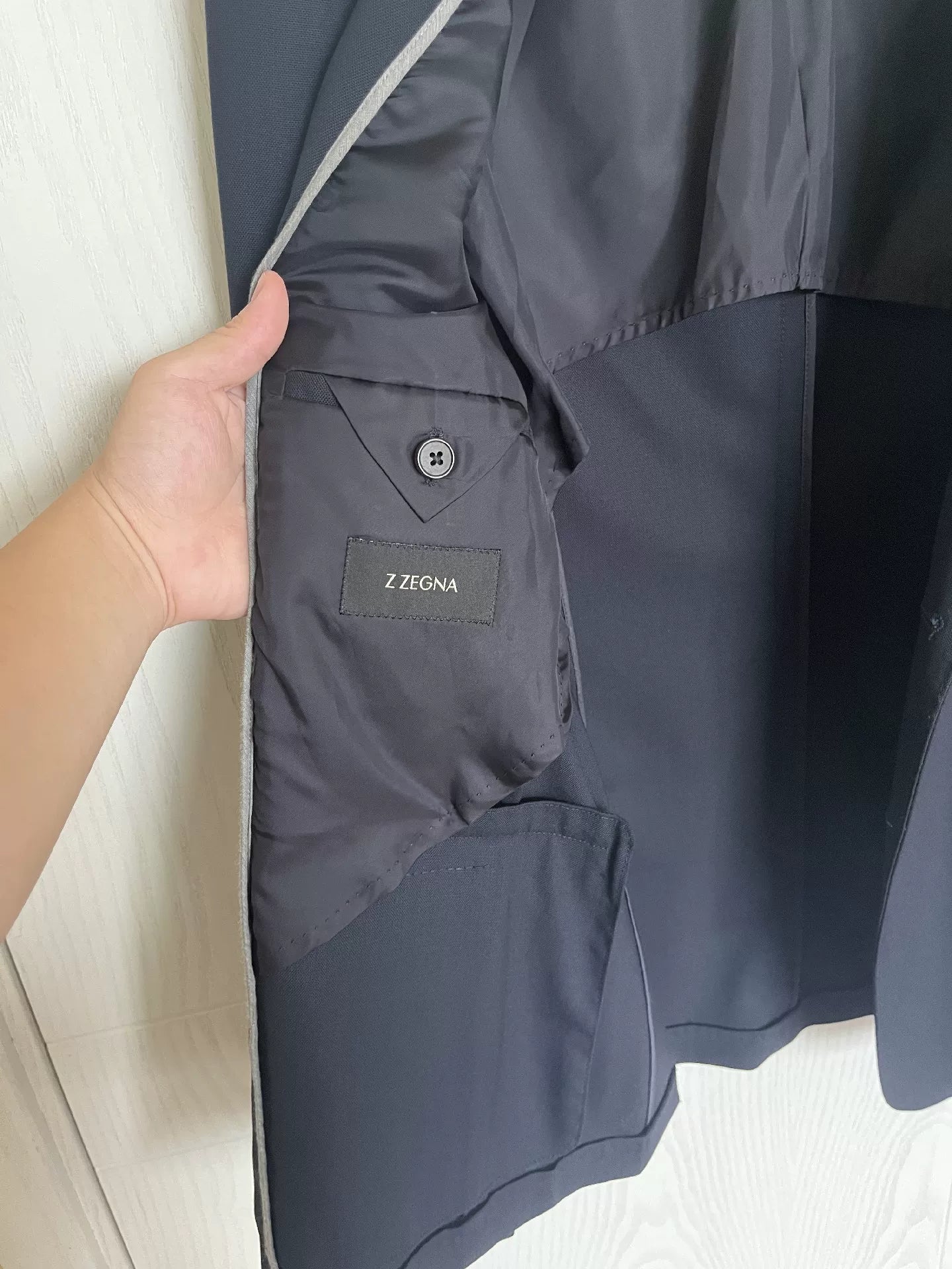 Z Zegna Navy Casual Blazer for Men