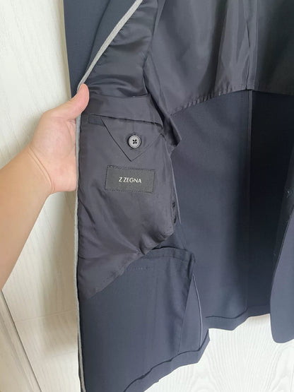 Z Zegna Navy Casual Blazer for Men