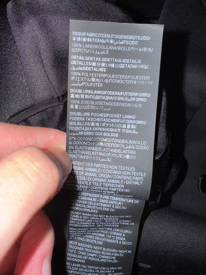 Saint Laurent Black Double-Breasted Coat