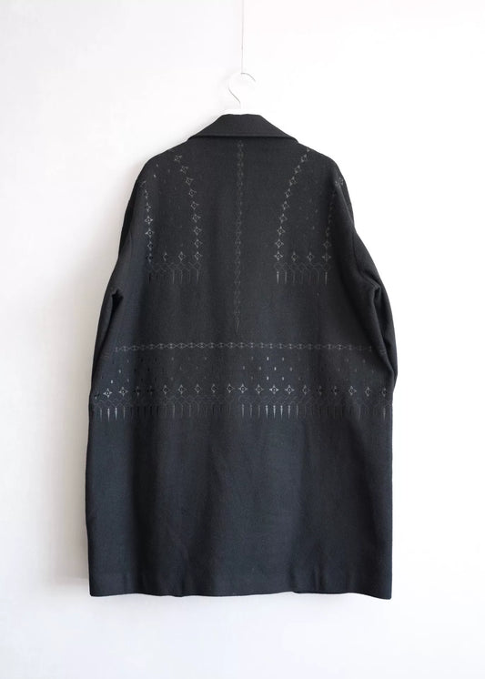 Yohji Yamamoto Embroidered Long Coat