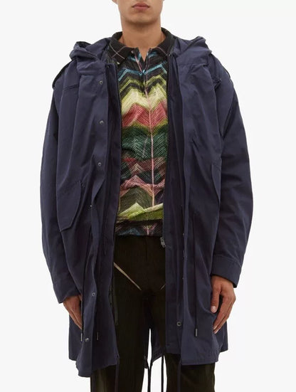 Y/PROJECT Oversized Parka Coat in Black