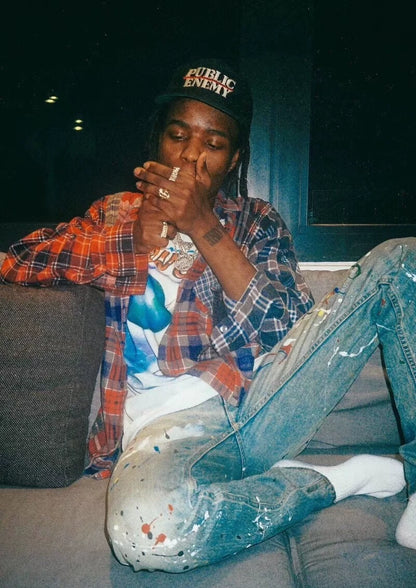 number nine splash paint jeans