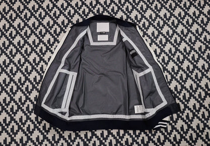 contrast sleeve bomber jacket by white mountaineering