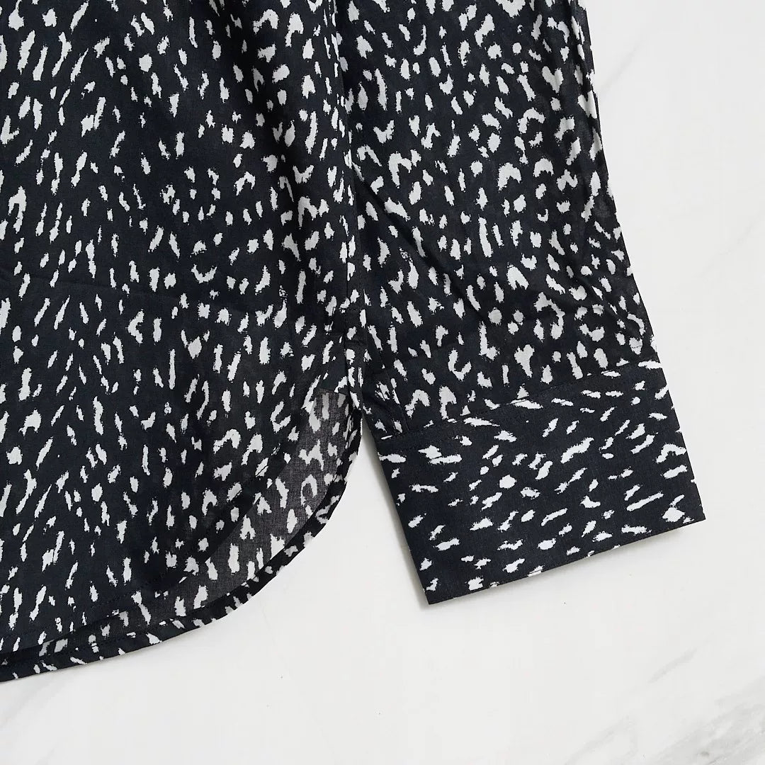 Saint Laurent Men's Polka Dot Shirt