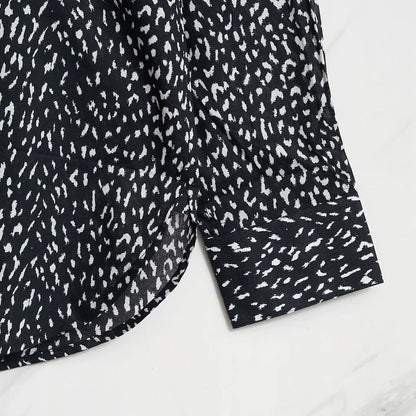 Saint Laurent Men's Polka Dot Shirt