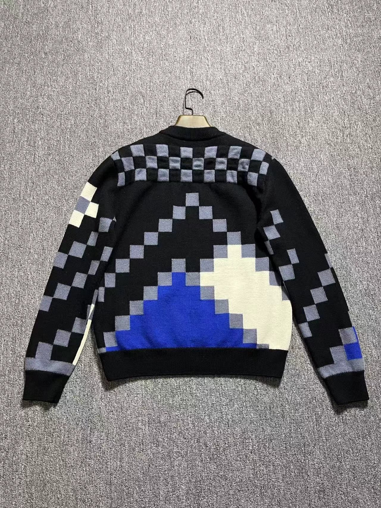 Louis Vuitton Mosaic Colorblock Wool Sweater