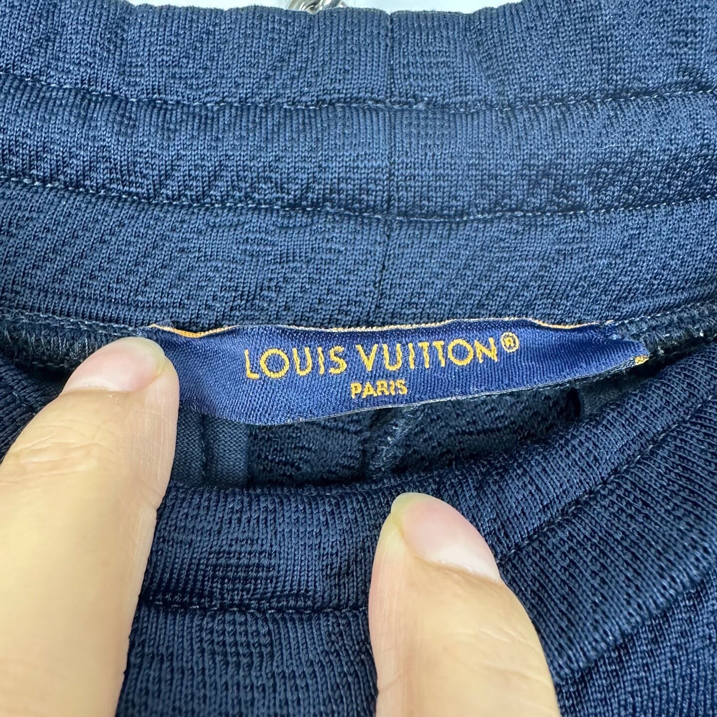 Louis Vuitton Logo Embossed Jogger Pants