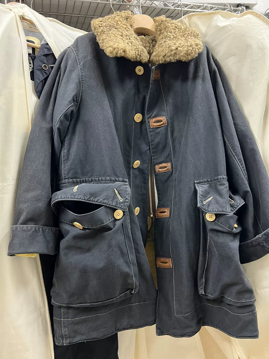 visvim winfield coat with vintage effect