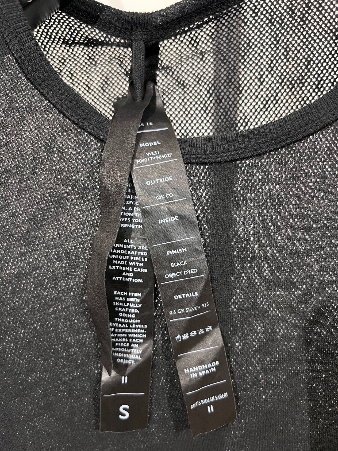 Boris Bidjan Saberi 11by BBS Mesh Slim Long-Sleeve