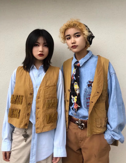 vintage duck bay hunting vest 60s