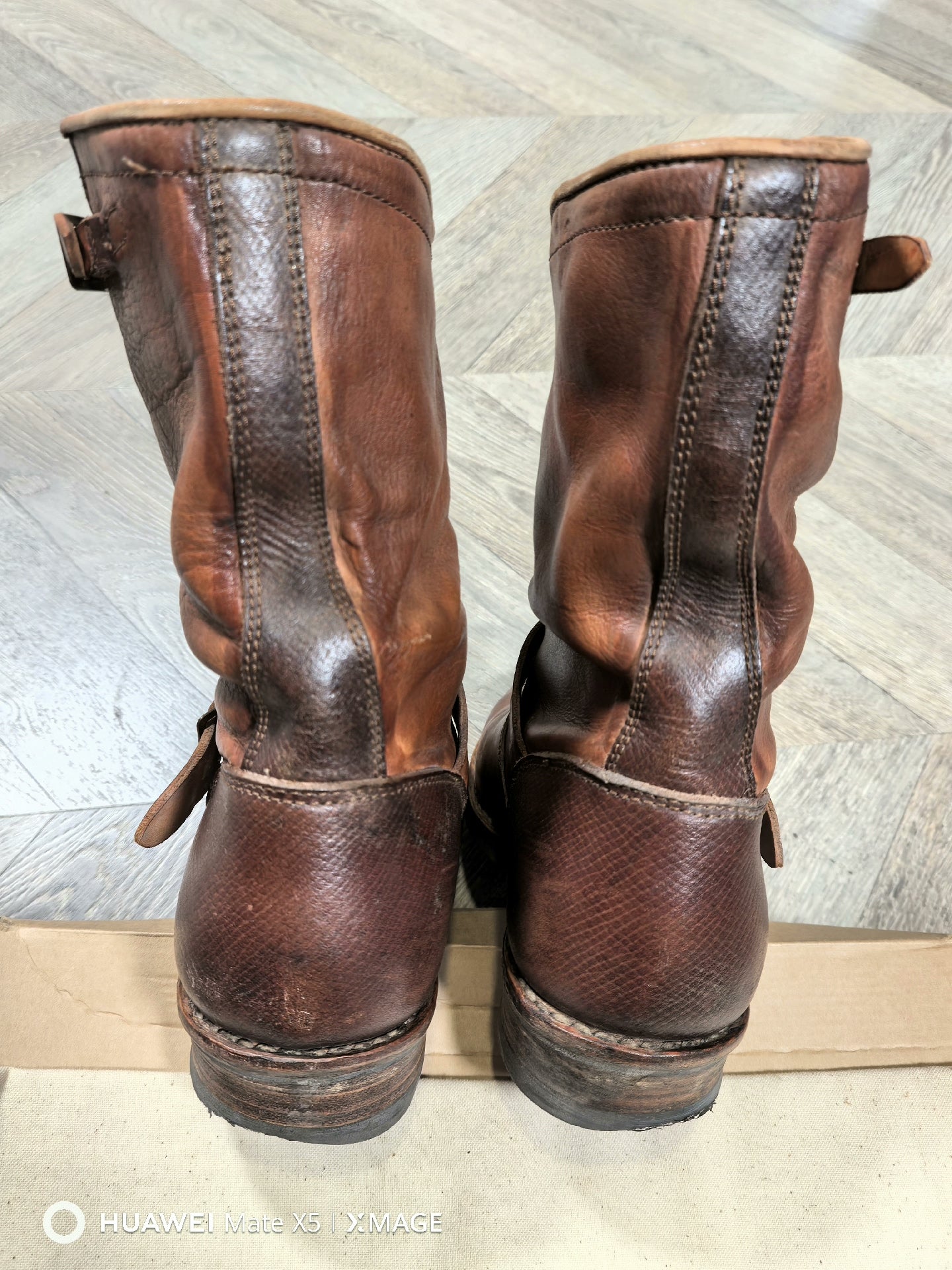 visvim mud dye engineer boots