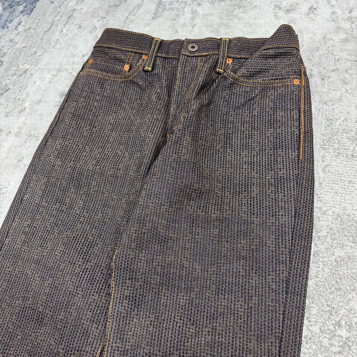 Kapital Century Khaki Dyed Denim Pants
