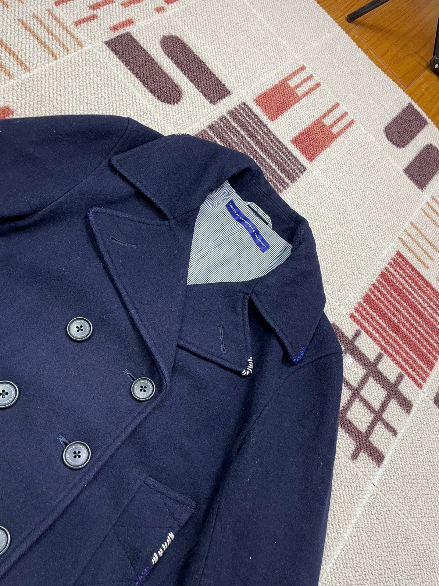 Denim by Vanquish Fragment Wool Coat