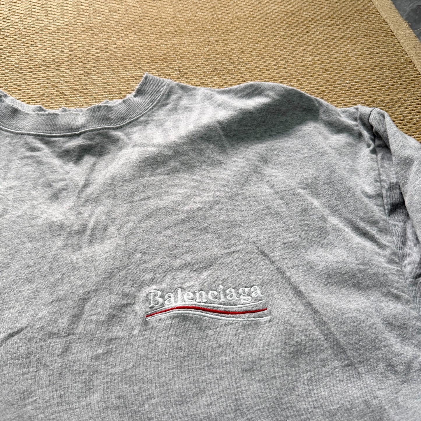 Balenciaga Gray Long Sleeve Shirt