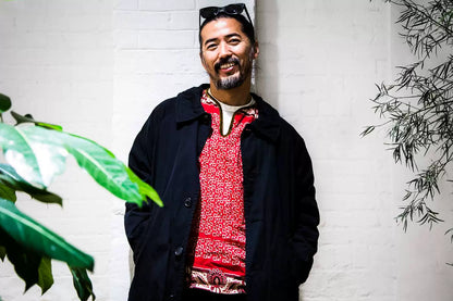 visvim magasin coat in black wool