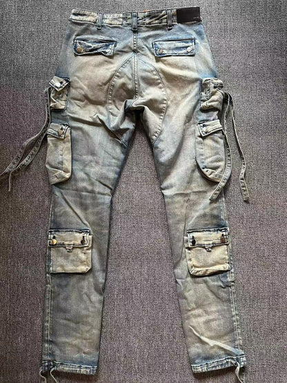 amiri cargo jeans in comfortable denim fabric