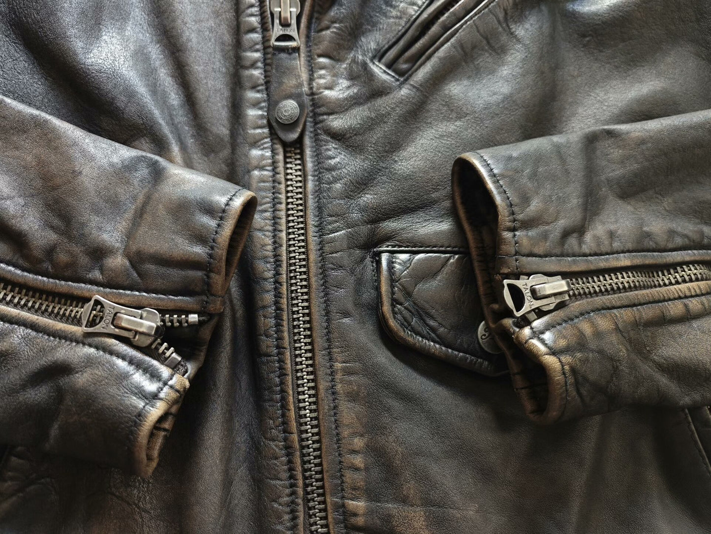 Polo Ralph Lauren Men's Motorcycle Leather Jacket