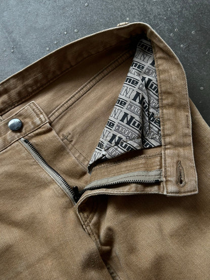 number nine skinny jeans in beige color