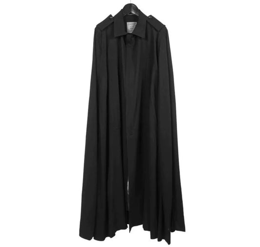 Yohji Yamamoto Black Cape Coat