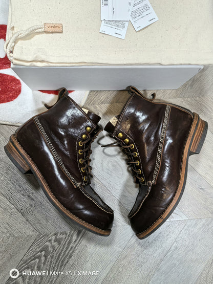 visvim handmade leather moc-folk boots