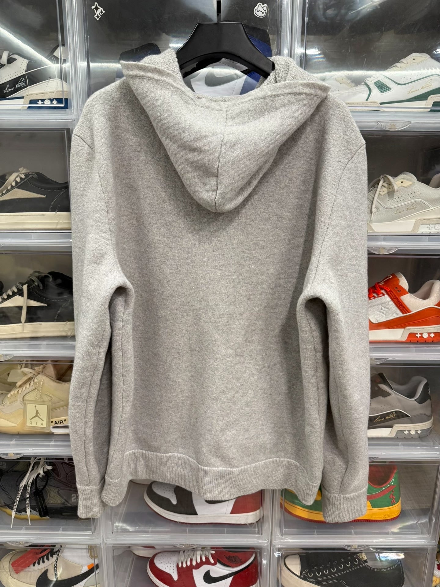 Chrome Hearts Gray Cashmere Zip Hoodie
