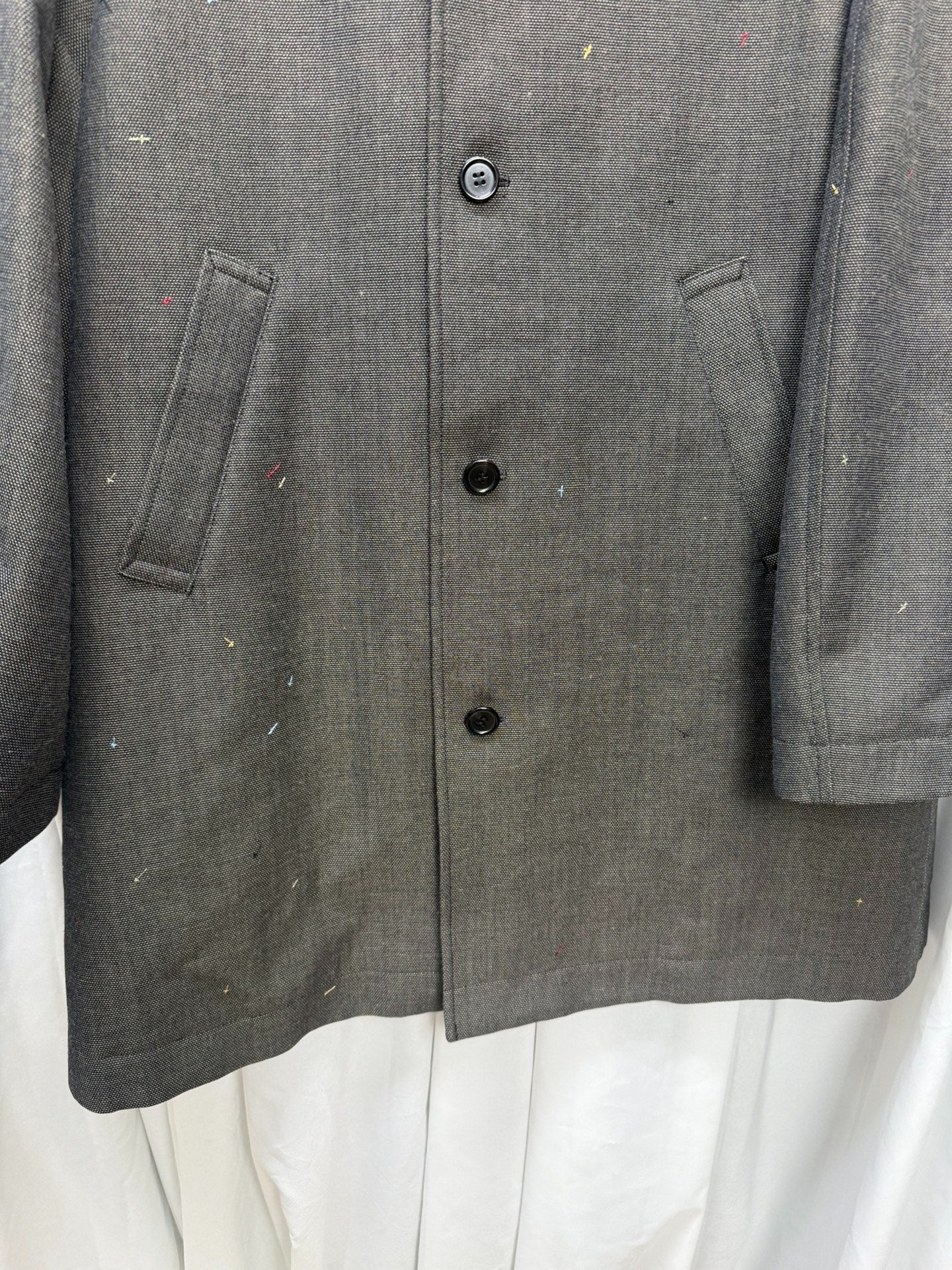 UNDERCOVER Hand-sewn Cross Embroidery Coat