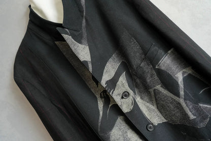 Yohji Yamamoto Linen Pattern Coat 23SS