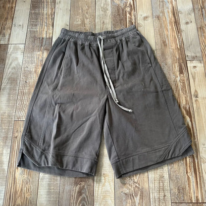 Rick Owens Gray Drop-Crotch Shorts