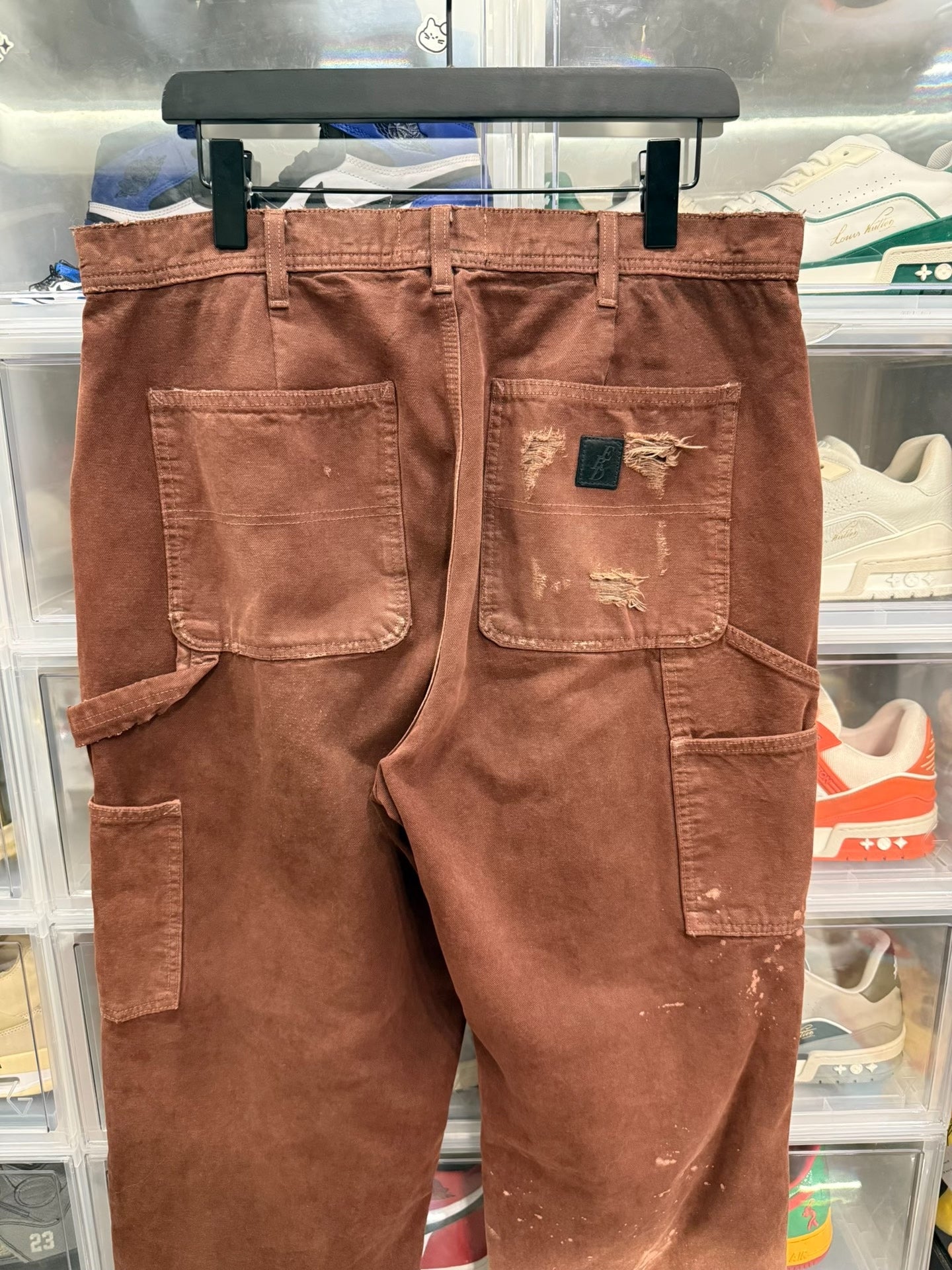 ERD 23FW Distressed Safety Pin Cargo Pants