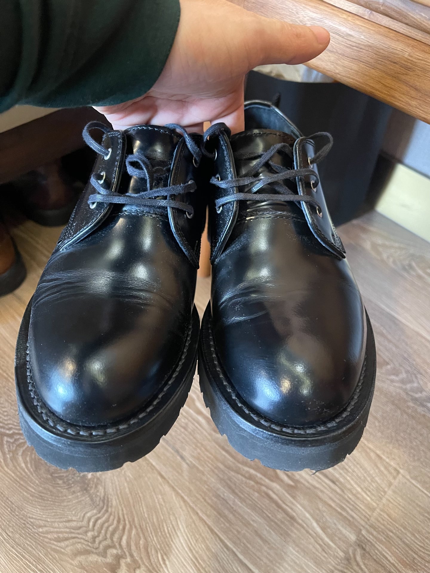 N.HOOLYWOOD DANNER Derby Leather Shoes