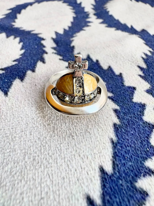 Vivienne Westwood Vintage Yellow Saturn Ring