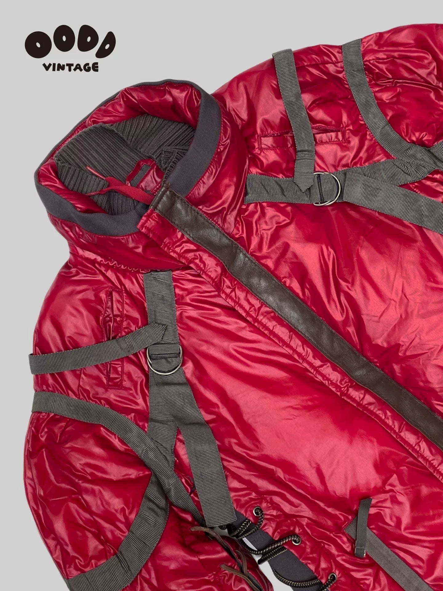 AKIRA Style Red Nylon Puffer Jacket