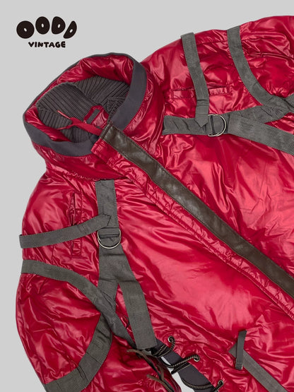 AKIRA Style Red Nylon Puffer Jacket