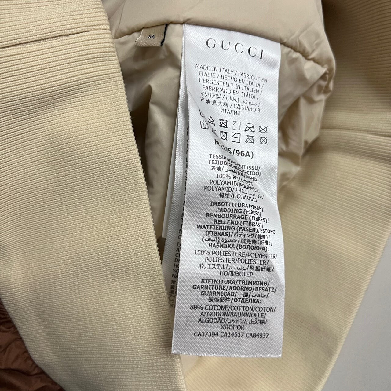 Gucci Padded Nylon Jacket M Size