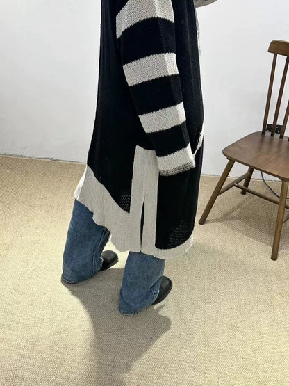 Yohji Yamamoto S/S 2021 Stripe Knit Jacket