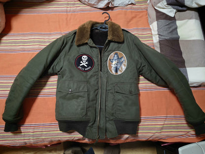 Freewheelers B10 Flight Jacket with Skull Design