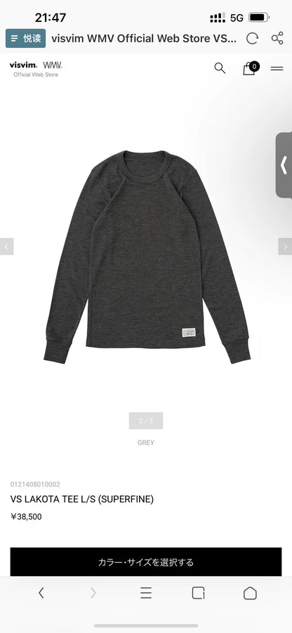 ViSvim VS LAKOTA TEE L/S