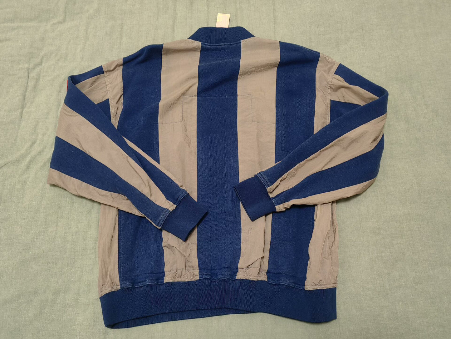 cavempt stripe half zip pullover sweatshirt