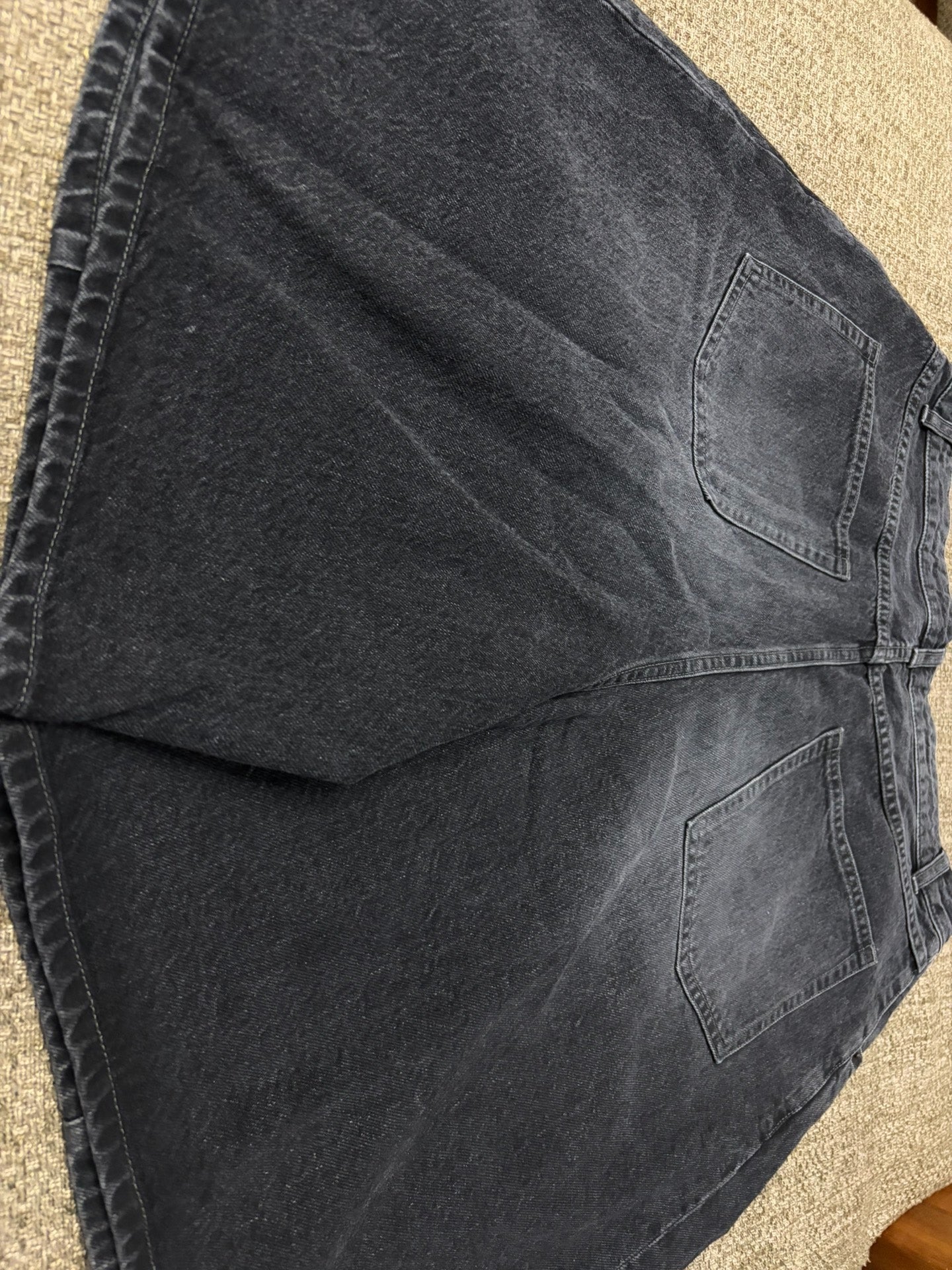 Needles x Beams Washed Denim Shorts