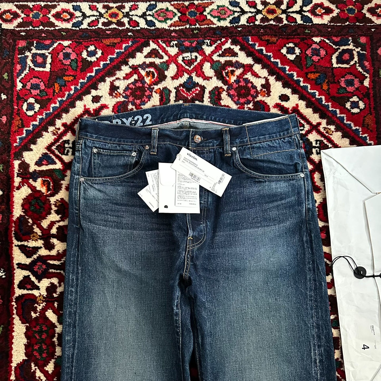 visvim dry wash denim pants size 2