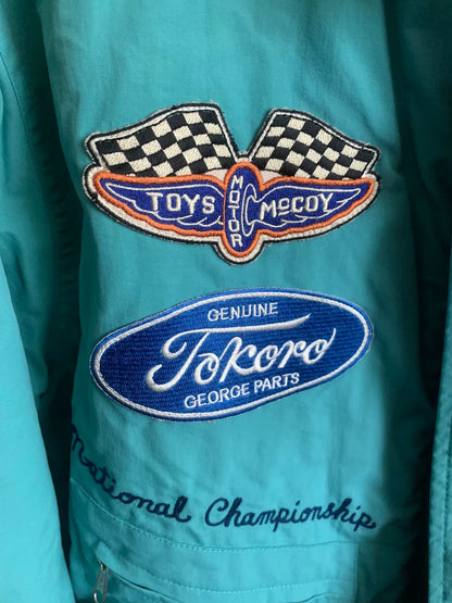 toys mccoy race track jacket in lake blue
