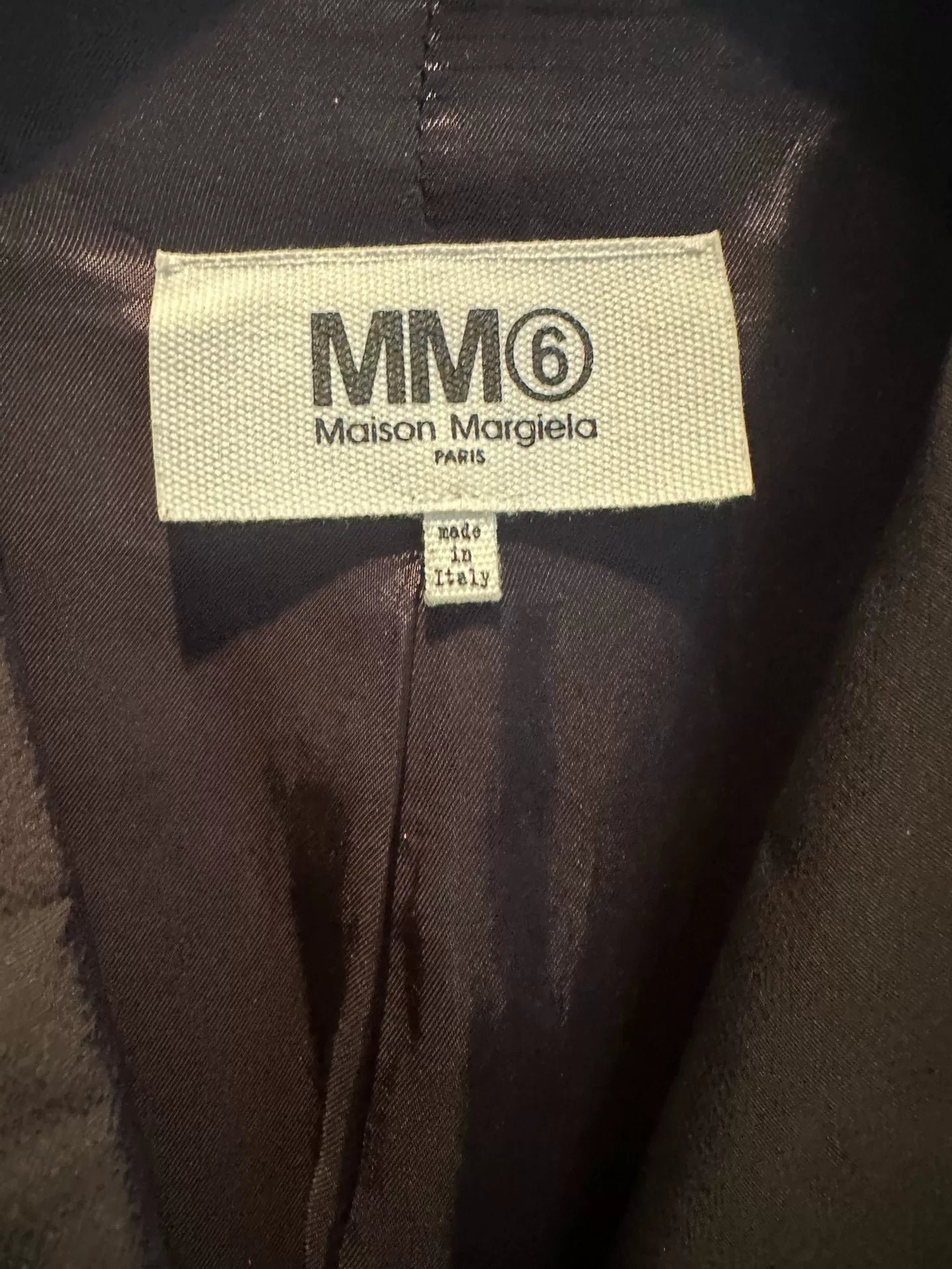 maison margiela mm6 black blazer jacket