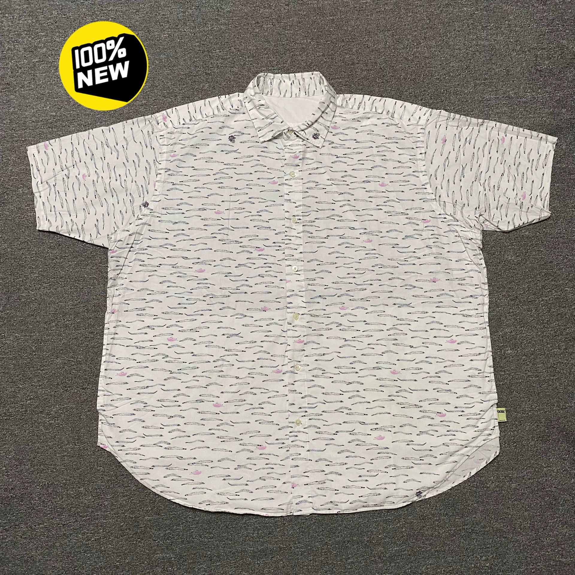 BEAMS SSZ Fish Print Shirt