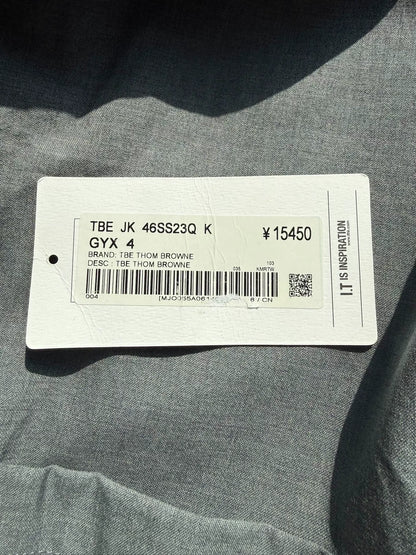 thom browne long sleeve wool shirt jacket