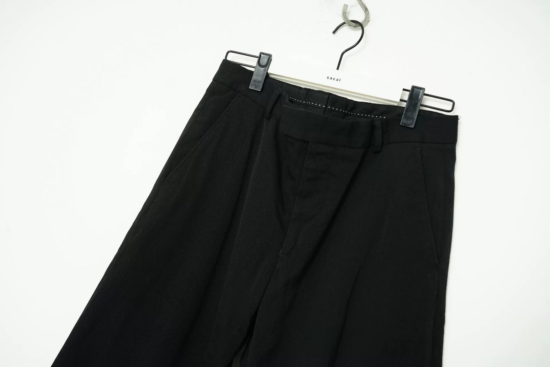 Dries Van Noten Wool Wide-Leg Cropped Pants