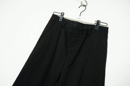 Dries Van Noten Wool Wide-Leg Cropped Pants