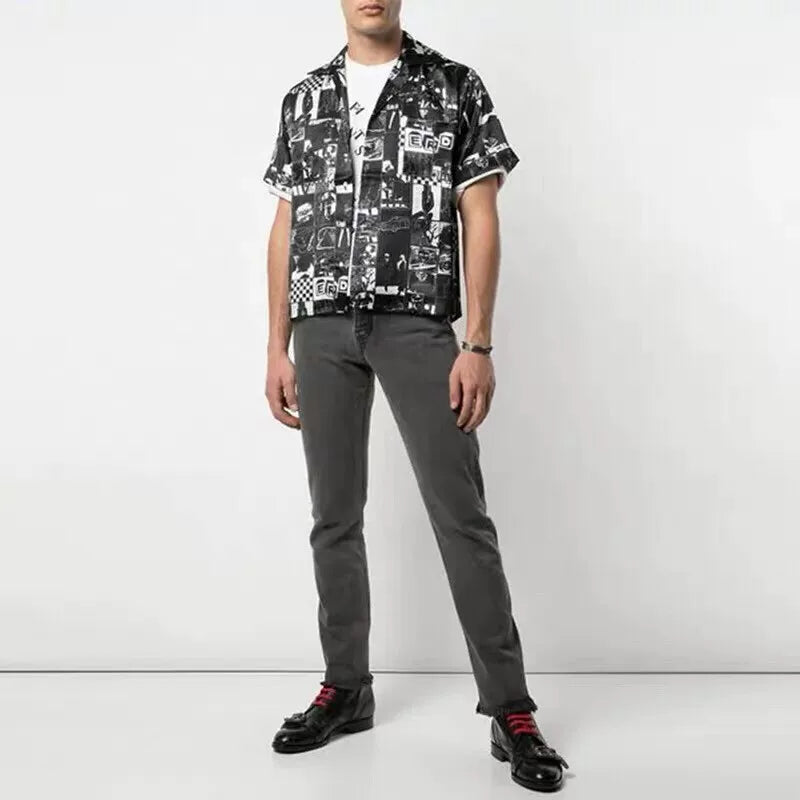 Enfants Riches Déprimés Black Cartoon Shirt