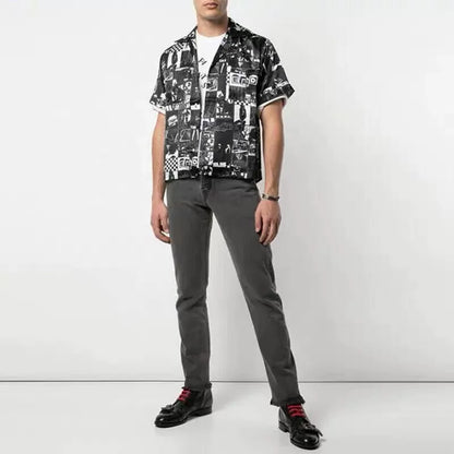 Enfants Riches Déprimés Black Cartoon Shirt